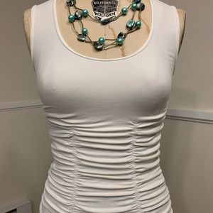 Ladies Shirred Fitted Top (Conceals Tummy😊)